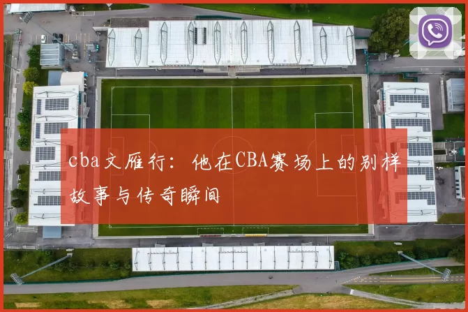 cba文雁行:他在CBA赛场上的别样故事与传奇瞬间