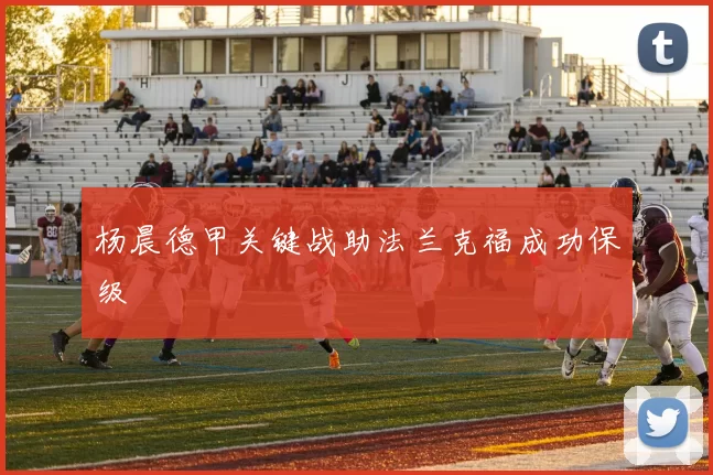 杨晨德甲关键战助法兰克福成功保级